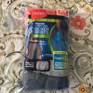 Hanes long leg boxer briefs